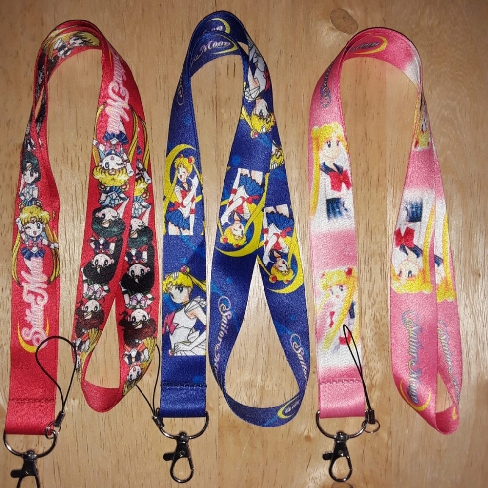 C3. Best Japanese Anime Characters Sailor Moon Bundle A Lanyard & clips (3pcs)